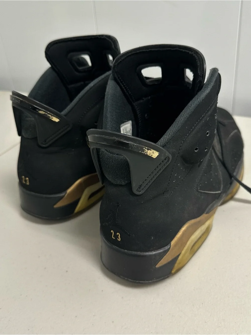 Air Jordan 6 Men’s Retro DMP Defining Moments Black Metallic Gold - Size 13
